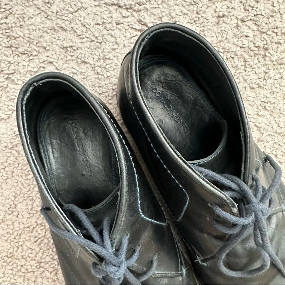 Donald J. Pliner Black Leather Chukka Boots Mens 10
